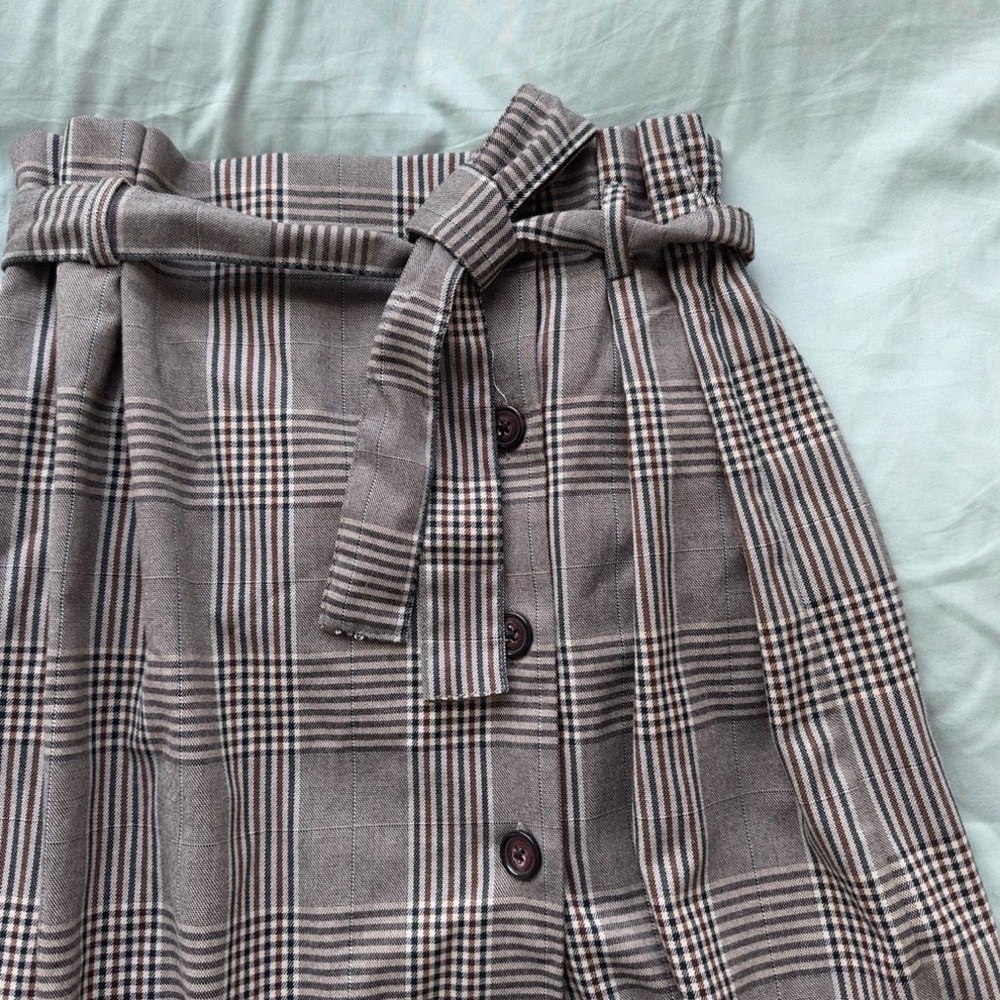 Urban Outfitters Penelope Plaid Brown Women's Skirt Size L